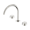 SERENITY BATH/KITCHEN SET ARC SPOUT WITH METAL HANDLE BRUSHED NICKEL