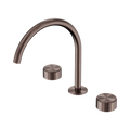 SERENITY BATH/KITCHEN SET ARC SPOUT WITH METAL HANDLE BRUSHED BRONZE
