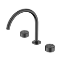SERENITY BATH/KITCHEN SET ARC SPOUT WITH METAL HANDLE GUN METAL