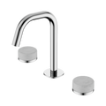 SERENITY BASIN SET EDGE SPOUT WITH CARRARA HANDLE CHROME