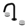 SERENITY BASIN SET EDGE SPOUT WITH CARRARA HANDLE MATTE BLACK