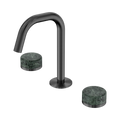 SERENITY BASIN SET EDGE SPOUT WITH VERDE ALPI HANDLE GUN METAL
