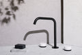 SERENITY BATH/KITCHEN SET EDGE SPOUT WITH CARRARA HANDLE MATTE BLACK