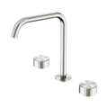SERENITY BATH/KITCHEN SET EDGE SPOUT WITH METAL HANDLE BRUSHED NICKEL