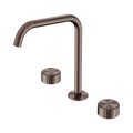 SERENITY BATH/KITCHEN SET EDGE SPOUT WITH METAL HANDLE BRUSHED BRONZE