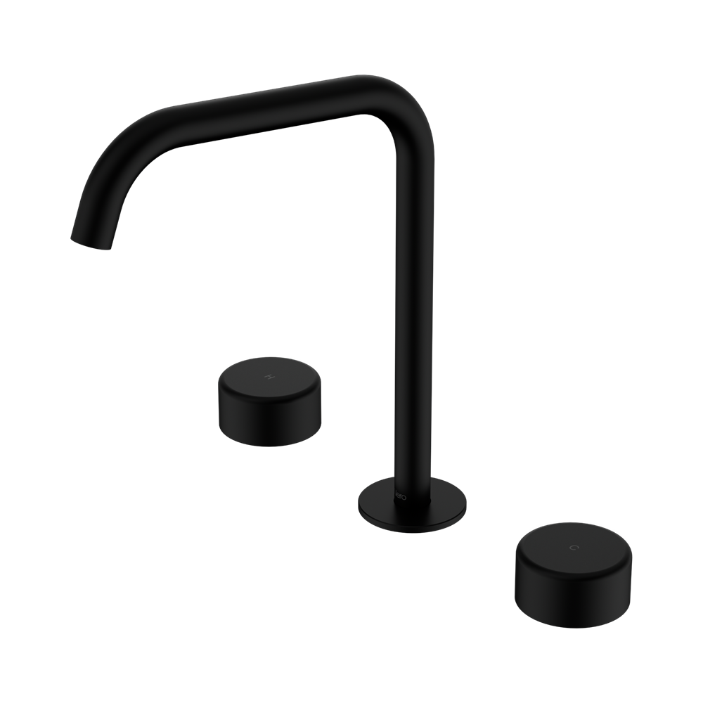 SERENITY BATH/KITCHEN SET EDGE SPOUT WITH METAL HANDLE MATTE BLACK