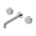 SERENITY WALL BASIN SET 160/185/220MM SPOUT WITH CARRARA HANDLE CHROME