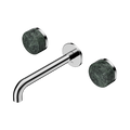 SERENITY WALL BASIN SET 160/185/220MM SPOUT WITH VERDE ALPI HANDLE CHROME