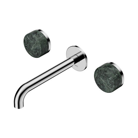 SERENITY WALL BASIN SET 160/185/220MM SPOUT WITH VERDE ALPI HANDLE CHROME