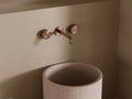 SERENITY WALL BASIN SET 160/185/220MM SPOUT WITH METAL HANDLE BRUSHED BRONZE