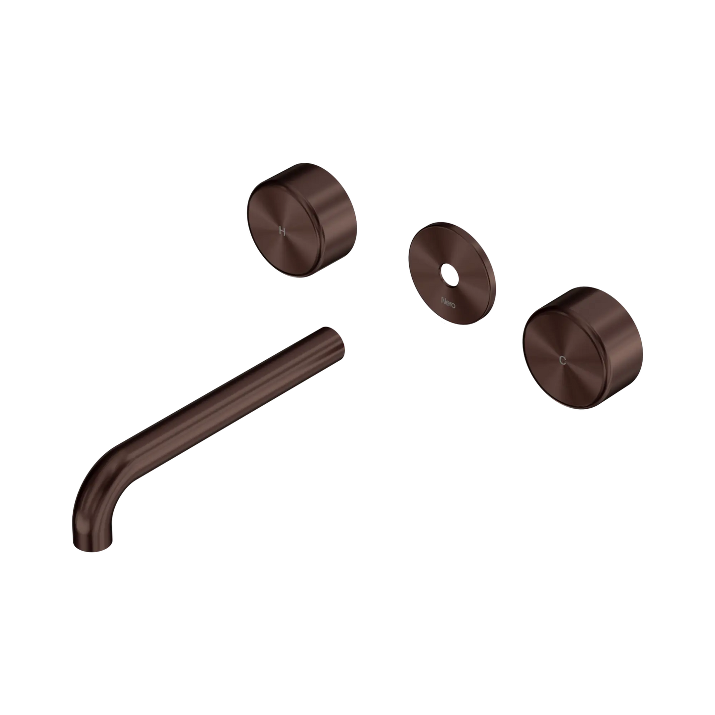 Serenity Wall Basin Set 185/220mm Spout With Metal Handle Trim Kit Only Rome Bronze