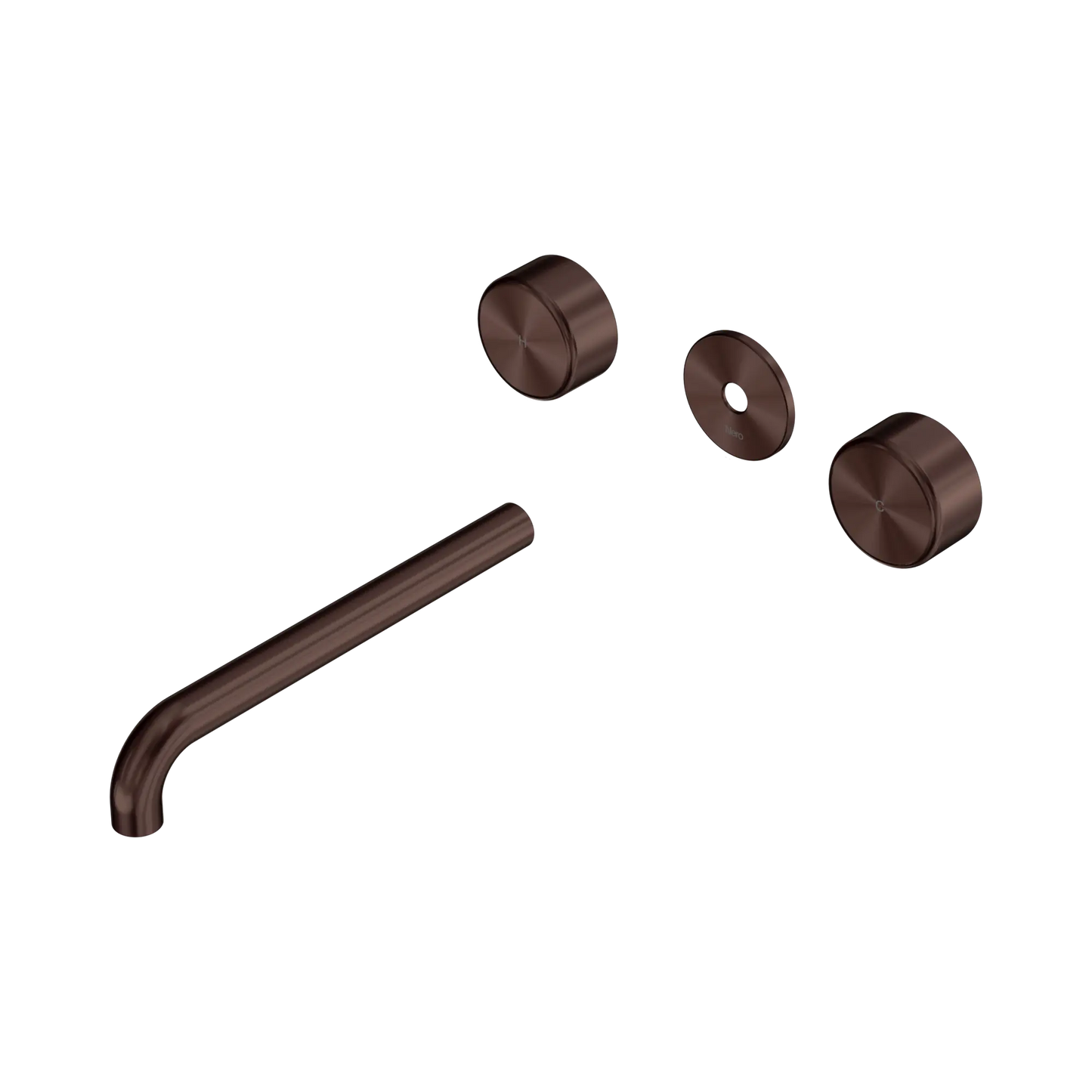 Serenity Wall Basin Set 185/220mm Spout With Metal Handle Trim Kit Only Rome Bronze