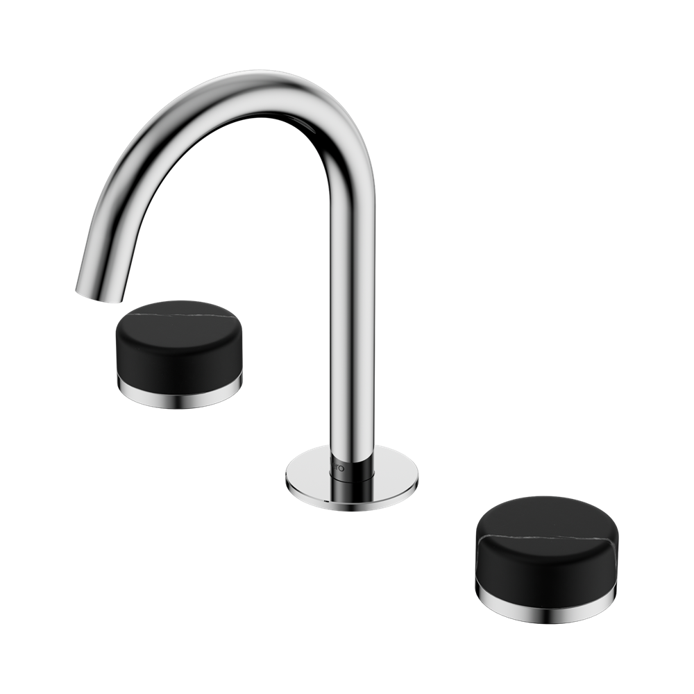 SERENITY BASIN SET ARC SPOUT WITH MARQUINA CHROME