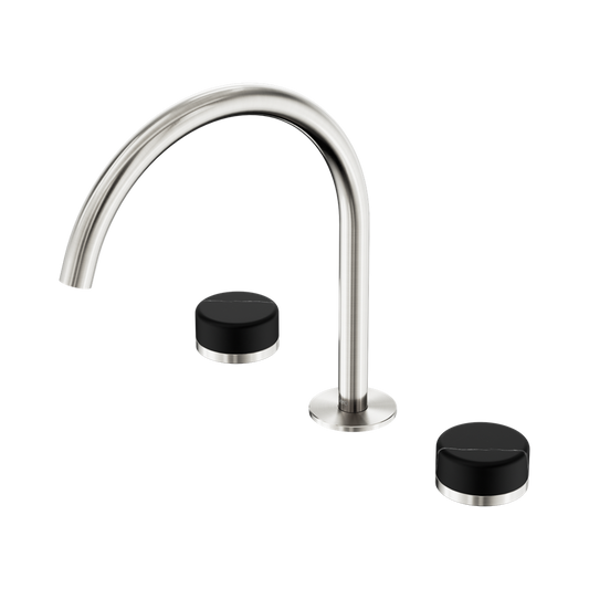 SERENITY BATH/KITCHEN SET ARC SPOUT WITH MARQUINA BRUSHED NICKEL