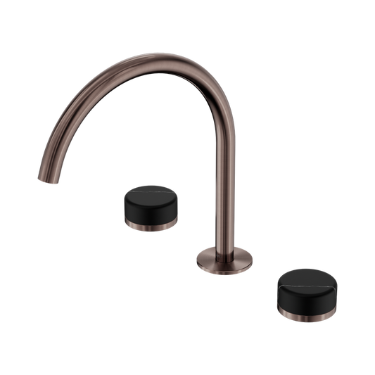 SERENITY BATH/KITCHEN SET ARC SPOUT WITH MARQUINA BRUSHED BRONZE