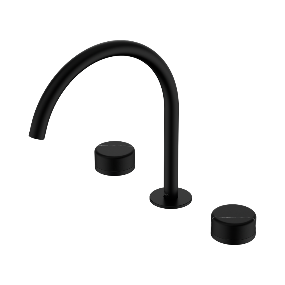 SERENITY BATH/KITCHEN SET ARC SPOUT WITH MARQUINA MATTE BLACK