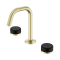 SERENITY BASIN SET EDGE SPOUT WITH MARQUINA BRUSHED GOLD
