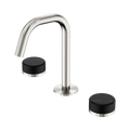 SERENITY BASIN SET EDGE SPOUT WITH MARQUINA BRUSHED NICKEL