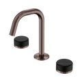 SERENITY BASIN SET EDGE SPOUT WITH MARQUINA BRUSHED BRONZE