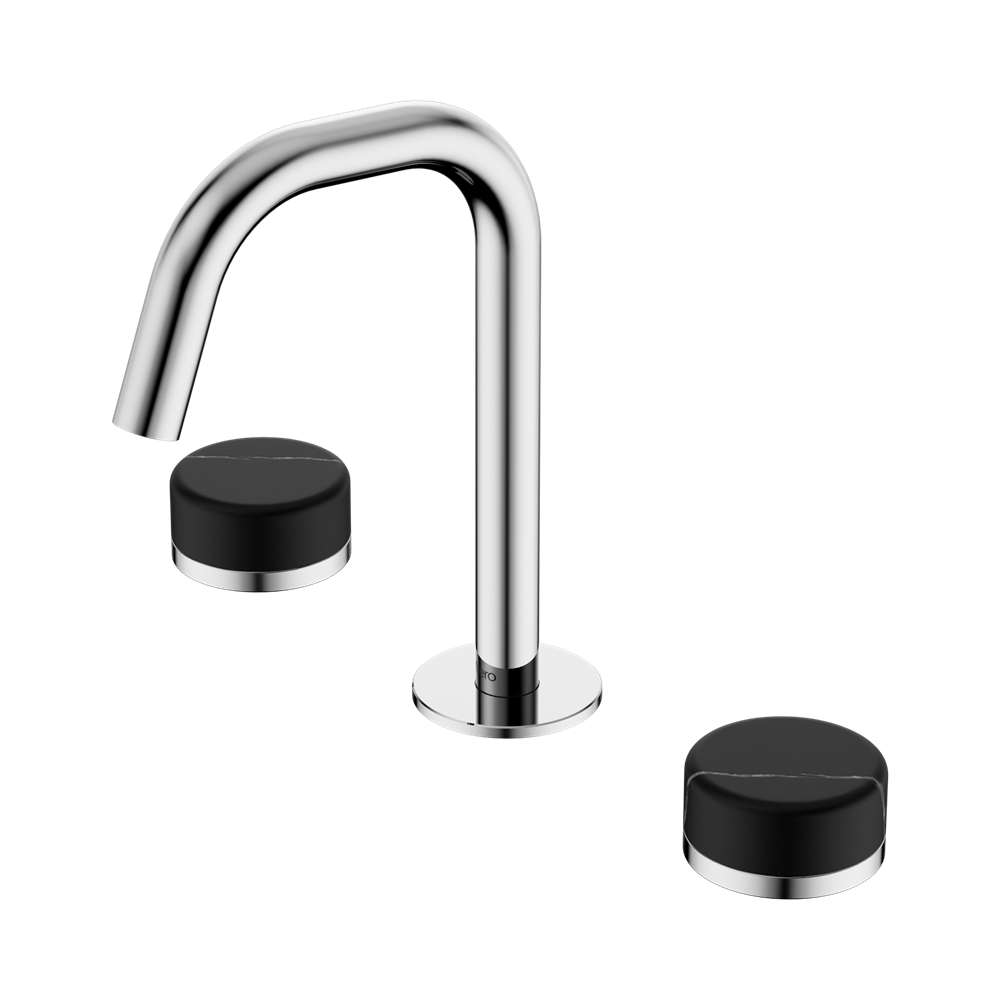 SERENITY BASIN SET EDGE SPOUT WITH MARQUINA CHROME