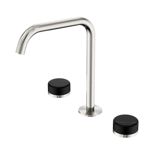 SERENITY BATH/KITCHEN SET EDGE SPOUT WITH MARQUINA BRUSHED NICKEL