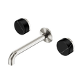 SERENITY WALL BASIN SET 160/185/220MM SPOUT WITH MARQUINA BRUSHED NICKEL