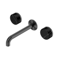 SERENITY WALL BASIN SET 160/185/220MM SPOUT WITH MARQUINA GUN METAL