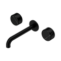 SERENITY WALL BASIN SET 160/185/220MM SPOUT WITH MARQUINA MATTE BLACK