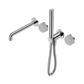 SERENITY PROGRESSIVE SHOWER SYSTEM WITH SPOUT WITH CARRARA HANDLE AND SLIM SHOWER CHROME