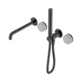 SERENITY PROGRESSIVE SHOWER SYSTEM WITH SPOUT WITH CARRARA HANDLE AND SLIM SHOWER GUN METAL