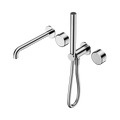 SERENITY PROGRESSIVE SHOWER SYSTEM WITH SPOUT WITH METAL HANDLE AND SLIM SHOWER CHROME