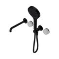 SERENITY PROGRESSIVE SHOWER SYSTEM WITH SPOUT WITH CARRARA HANDLE AND SERENITY HAND SHOWER MATTE BLACK