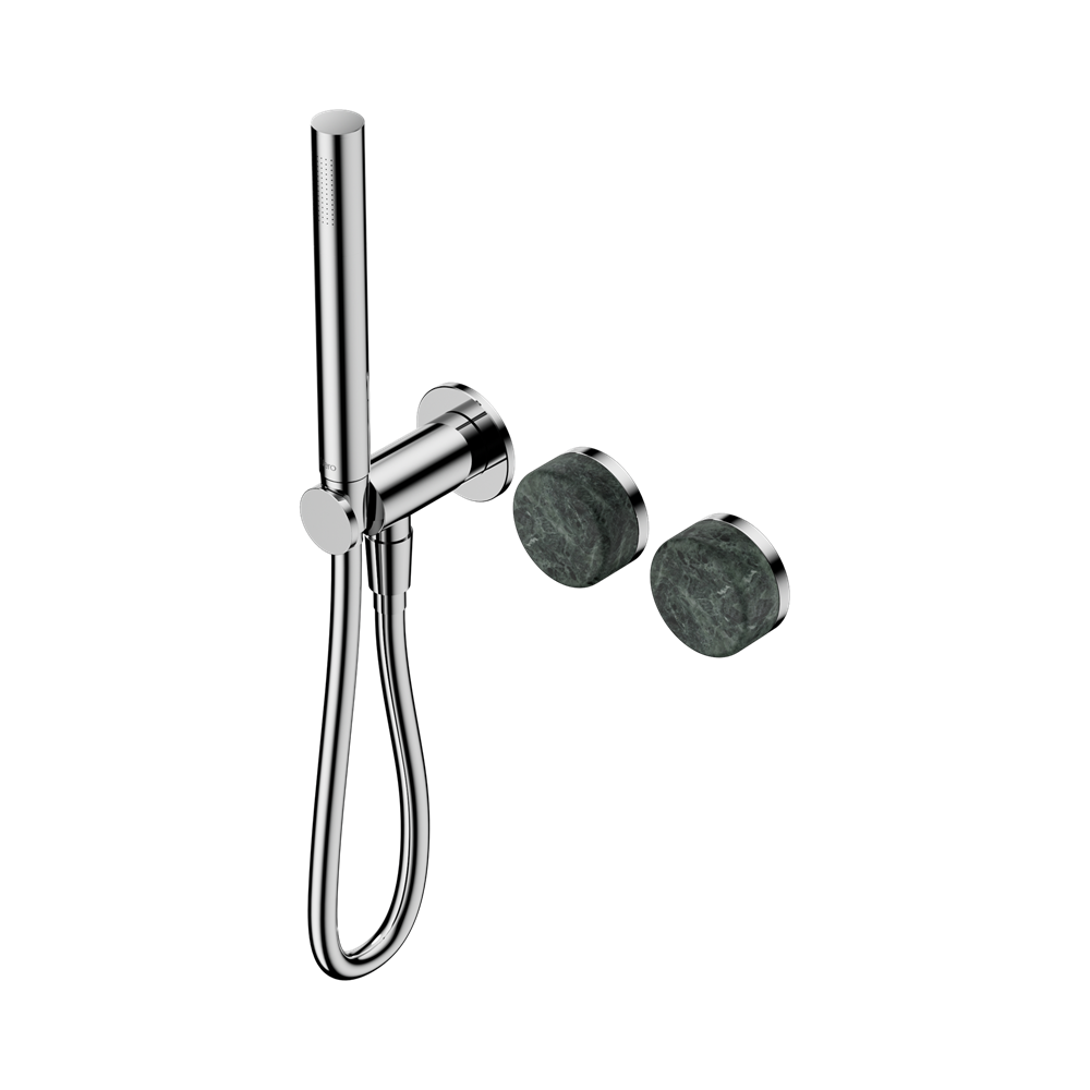 SERENITY PROGRESSIVE SHOWER SYSTEM WITH VERDE ALPI HANDLE AND SLIM SHOWER CHROME