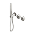 SERENITY PROGRESSIVE SHOWER SYSTEM WITH METAL HANDLE AND SLIM SHOWER BRUSHED NICKEL