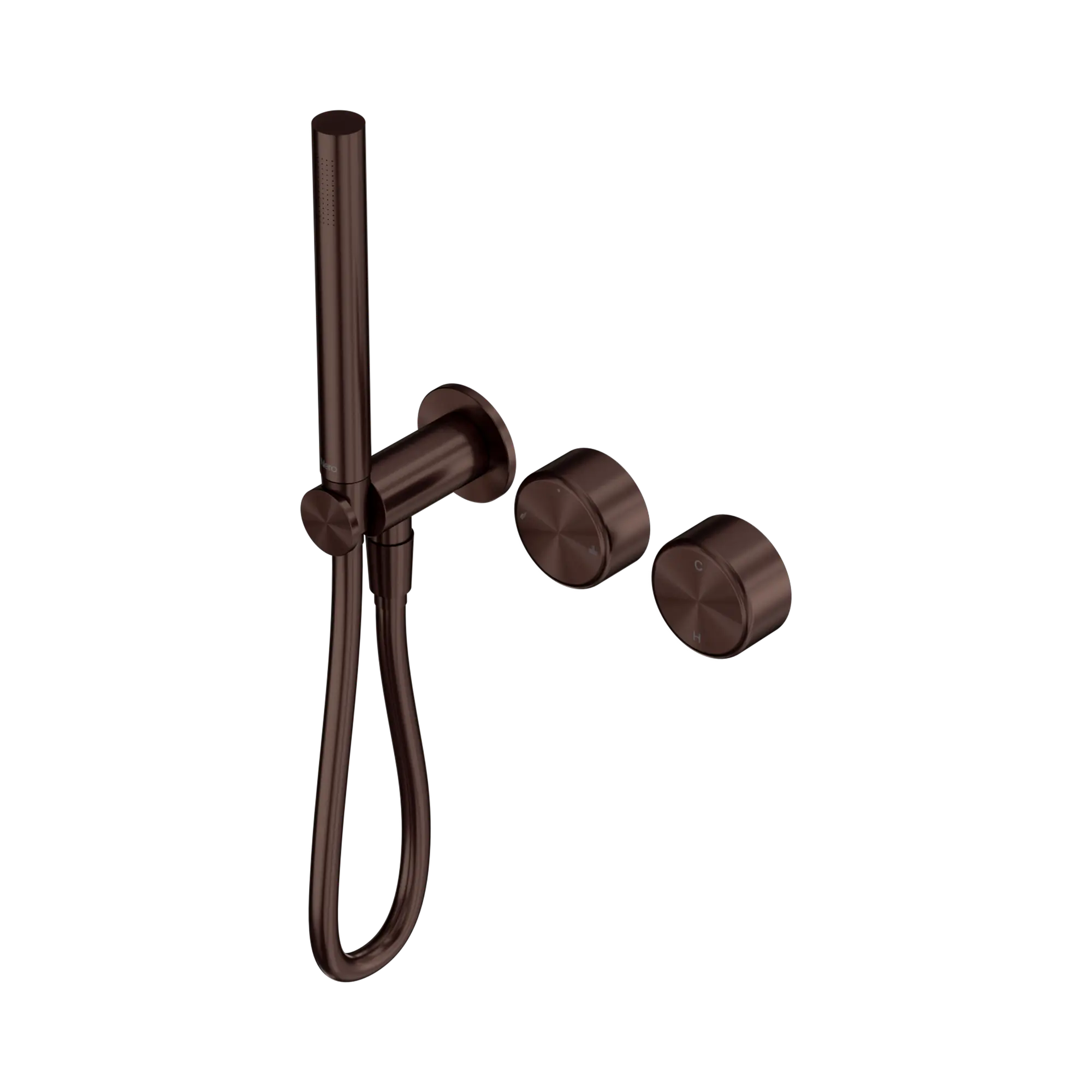 Serenity Progressive Shower System With Metal Handle And Slim Shower Rome Bronze