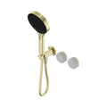 SERENITY PROGRESSIVE SHOWER SYSTEM WITH CARRARA HANDLE AND SERENITY HAND SHOWER BRUSHED GOLD