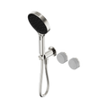 SERENITY PROGRESSIVE SHOWER SYSTEM WITH CARRARA HANDLE AND SERENITY HAND SHOWER BRUSHED NICKEL