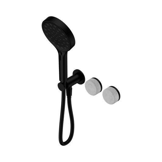 SERENITY PROGRESSIVE SHOWER SYSTEM WITH CARRARA HANDLE AND SERENITY HAND SHOWER MATTE BLACK