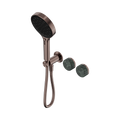 SERENITY PROGRESSIVE SHOWER SYSTEM WITH VERDE ALPI HANDLE AND SERENITY HAND SHOWER BRUSHED BRONZE