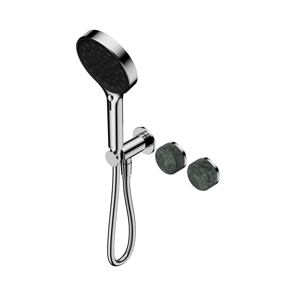 SERENITY PROGRESSIVE SHOWER SYSTEM WITH VERDE ALPI HANDLE AND SERENITY HAND SHOWER CHROME