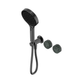 SERENITY PROGRESSIVE SHOWER SYSTEM WITH VERDE ALPI HANDLE AND SERENITY HAND SHOWER GUN METAL