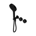 SERENITY PROGRESSIVE SHOWER SYSTEM WITH METAL HANDLE AND SERENITY HAND SHOWER MATTE BLACK