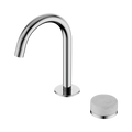 SERENITY PROGRESSIVE BASIN MIXER ARC SPOUT WITH CARRARA HANDLE CHROME