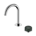 SERENITY PROGRESSIVE BASIN MIXER ARC SPOUT WITH VERDE ALPI HANDLE CHROME