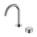 SERENITY PROGRESSIVE BASIN MIXER ARC SPOUT WITH METAL HANDLE CHROME