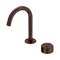 Serenity Progressive Basin Mixer Arc Spout With Metal Handle Rome Bronze