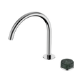 SERENITY PROGRESSIVE BATH/KITCHEN MIXER ARC SPOUT WITH VERDE ALPI HANDLE CHROME