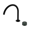 SERENITY PROGRESSIVE BATH/KITCHEN MIXER ARC SPOUT WITH VERDE ALPI HANDLE MATTE BLACK