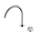 SERENITY PROGRESSIVE BATH/KITCHEN MIXER ARC SPOUT WITH ARABESCATO CORCHIA HANDLE CHROME