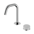 SERENITY PROGRESSIVE BASIN MIXER EDGE SPOUT WITH CARRARA HANDLE CHROME